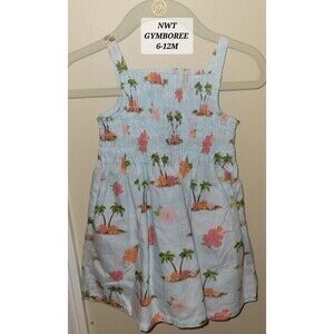 NWT Vintage Gymboree Hula Baby Dress Tropical Hawaiian Size 6-12m